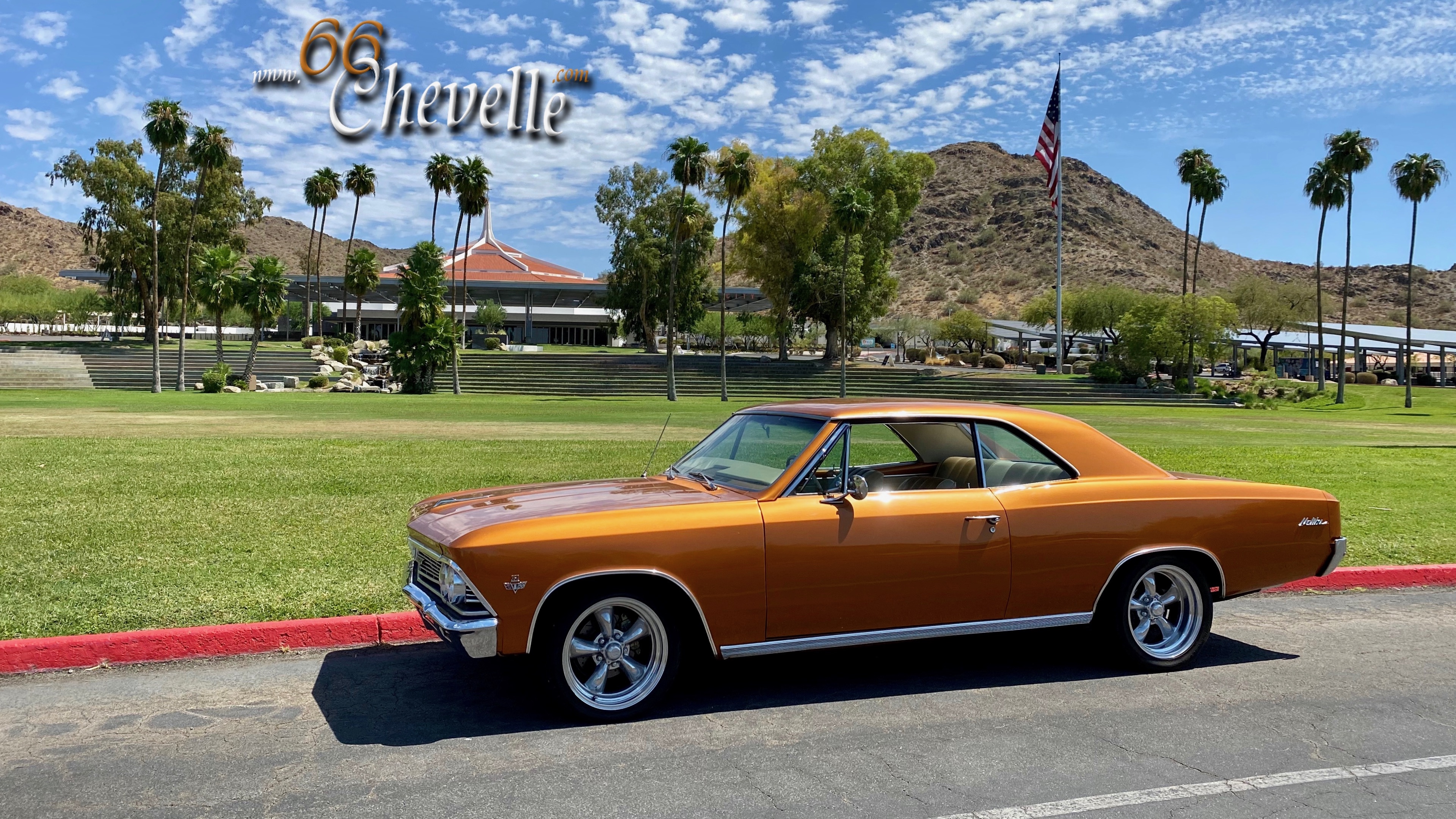 My 66 Chevelle Parked and Gleaming in the Sun